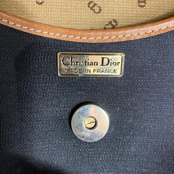 Christian DIOR Vintage Handbag, halfmoon with unbranded gold chain - Picture 5 of 9